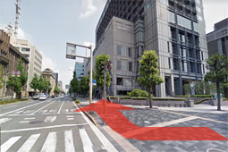 ホテルオークラ曲がり角